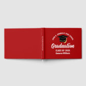 Rood Wit Afstuderen Custom 2025 Graduation Party Gastenboek (Volledig)