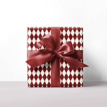 Rood & Wit Argyle Feestelijke Moderne Kerst
