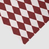 Rood & Wit Argyle Feestelijke Moderne Kerst Tissuepapier (Detail)