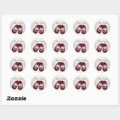 Rood Wit Baby Schoenen Baby Meisje Douche Stickers (Vel)