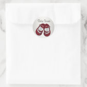 Rood Wit Baby Schoenen Baby Meisje Douche Stickers (Tas)