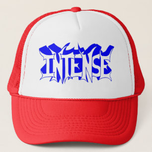 Rood/Wit Baseball Pet met Blauwe Intense Logo