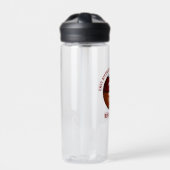 Rood wit basketbal team kleuren jongens meisjes waterfles (Voorkant)