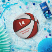 rood wit basketbal verjaardagsfeest papieren bordje (Feest)