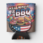 Rood Wit & BBQ Blikjeskoeler (Voorkant)
