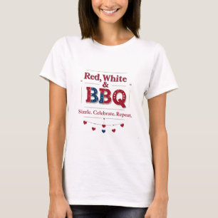 Rood, Wit & BBQ – Oprechte Sizzle T-shirt