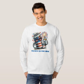 Rood, Wit & Bier – Grappige 4 juli Bierliefhebber T-shirt (Voorkant volledig)