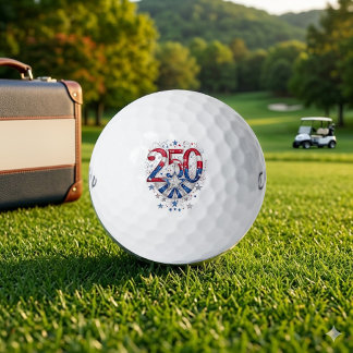Rood Wit Blau Amerika 250 Patriottische Zilveren S Golfballen