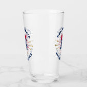 Rood Wit Blau Liberty Bell Patriottische Glazen Be (Links)