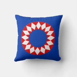 Rood Wit Blau Stralende Sterren Worp Kussen