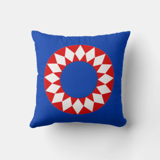 Rood Wit Blau Stralende Sterren Worp Kussen