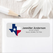 Rood Wit Blau Texas Staatsvlag 4 juli Label (Insitu)