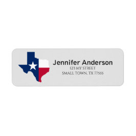 Rood Wit Blau Texas Staatsvlag 4 juli Label