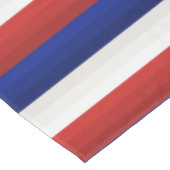 Rood Wit Blau Verlopen Strepen Tafelkleed (Gekanteld)