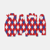 Rood, wit, blauw, 1-FAVOR BOX-kabel Bedankdoosjes (Uitgevouwen)