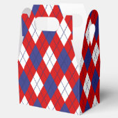 Rood, wit, blauw, 1-FAVOR BOX-kabel Bedankdoosjes (Geopend)