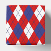 Rood, wit, blauw 1-FAVOR BOX vierkant Bedankdoosjes (Bovenkant)