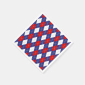 Rood, wit, blauw, 2-PAPIER NAPKINS Servetten (Hoek)