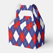 Rood, wit, blauw, 2-PARTIJ FAVOR BOX, kabel Bedankdoosjes (Achterkant)