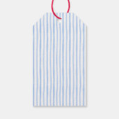 Rood, Wit & Blauw 4 juli 1e verjaardag Cadeaulabel (Achterkant)