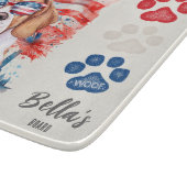 Rood Wit Blauw 4 juli Beagle Amerikaanse Vlag Snijplank (Hoek)