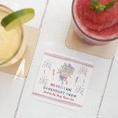 Rood Wit & Blauw | 4 juli Réunion Kartonnen Onderzetters