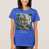 Rood Wit Blauw 4 juli T-shirt (Voorkant)