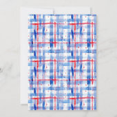 Rood Wit Blauw 4 juli Zomer Picknick Kaart (Achterkant)