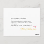 Rood Wit Blauw 4th Juli Baby shower Dank u Kaart (Achterkant)