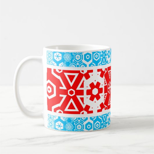 Rood Wit Blauw 4th van Juli 4Jennifer Koffiemok (Links)