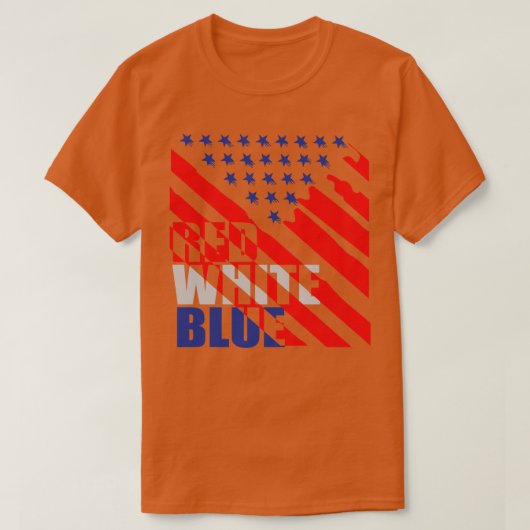 Rood Wit Blauw Aan T-shirt (Design voorkant)