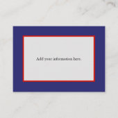 Rood Wit Blauw Aanvullende informatie Informatiekaartje (Voorkant)
