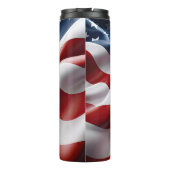 ROOD WIT BLAUW ABSTRACT AMERIKAANSE VLAG THERMOSBEKER (Achterkant)