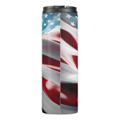 ROOD WIT BLAUW ABSTRACT AMERIKAANSE VLAG THERMOSBEKER (Achterkant)