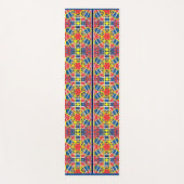 rood wit blauw abstract yogamat (Voorkant)