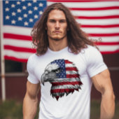 Rood, Wit & Blauw Amerikaanse Adelaar 4 juli T-shirt