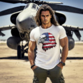 Rood, Wit & Blauw Amerikaanse Adelaar 4 juli T-shirt
