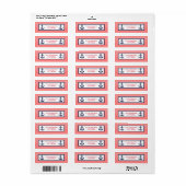 Rood wit & blauw anker - de Etiketten van het Adre (Full Sheet)