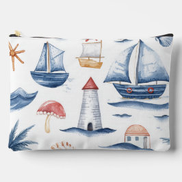 ROOD WIT BLauw AQUELEURZEILBOOTEN & ZEESCHELPEN Etui