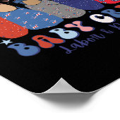 Rood Wit Blauw Arbeid en Verpleegkundige Verpleegs Poster (Hoek)