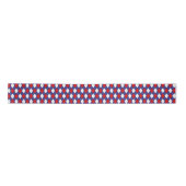 Rood, wit, blauw ARGYLE 2-RIBBON SPOOL Satijnen Lint (Voorkant)