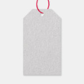 Rood, Wit, Blauw Argyle 4 Juli Glitter Cadeaulabel (Achterkant)