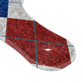 Rood, Wit, Blauw Argyle 4 Juli Glitter Snijplank (Hoek)