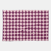Rood. Wit & Blauw Argyle Keukendoek Theedoek (Horizontaal)