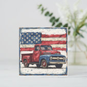 Rood, Wit, Blauw Avontuur:  glorie Feestdagenkaart (Staand voorkant)