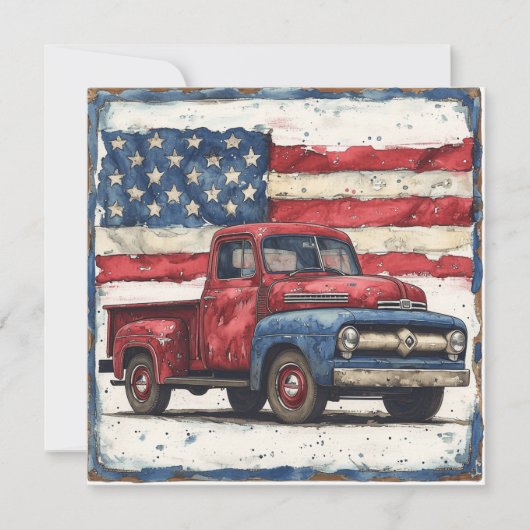 Rood, Wit, Blauw Avontuur:  glorie Feestdagenkaart (Voorkant)