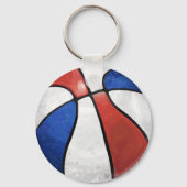 Rood Wit Blauw Basketbal Sleutelhanger (Achterkant)