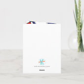 Rood Wit Blauw Basketballen Meisjes Verjaardag Kaart (Achterkant)