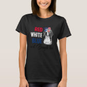 Rood Wit Blauw & Beagle Too Amerikaanse vlag 4e va T-shirt (Voorkant)