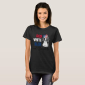 Rood Wit Blauw & Beagle Too Amerikaanse vlag 4e va T-shirt (Voorkant volledig)